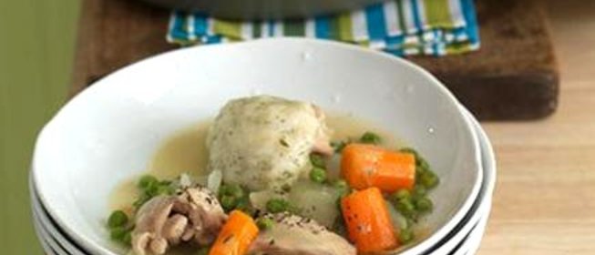 Курица с клецками