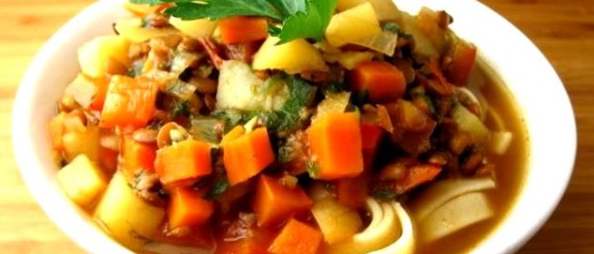 Вегетарианский лагман