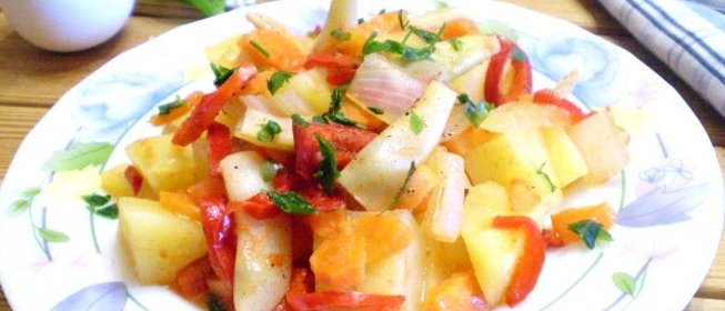 Рагу с фасолью