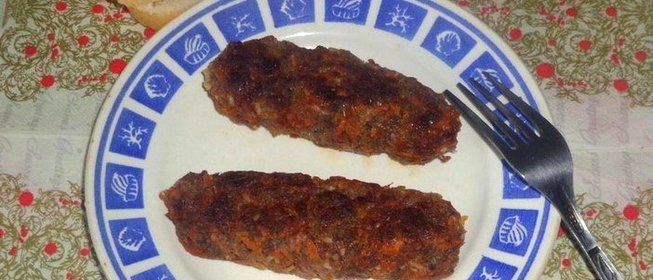 Сосиски из фарша и овощей