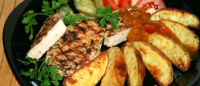 Картошка по-деревенски с мясом