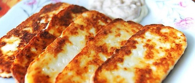 Жареный адыгейский сыр