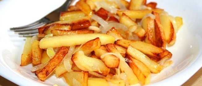 Жареная картошка с поджаркой