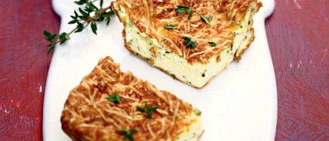 Несладкая творожная запеканка