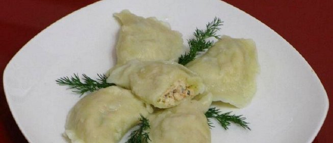 Вареники из лосося