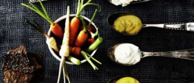 Песто и мятный творог