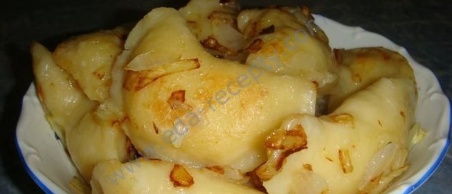 Жареные вареники с картошкой