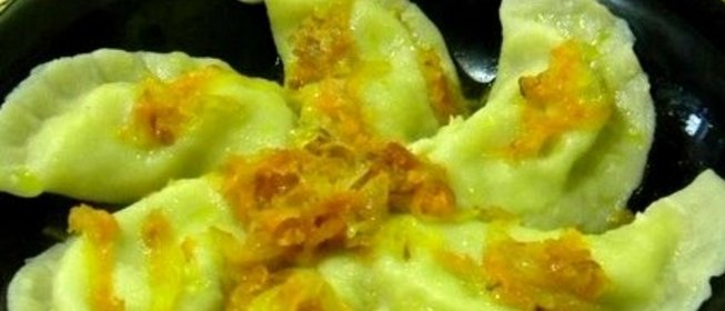 Вареники с сыром и зеленью