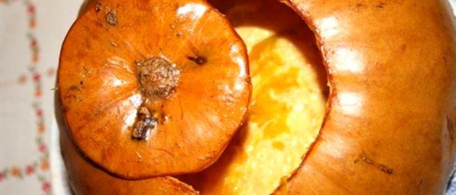 Тыква, запеченная с сыром