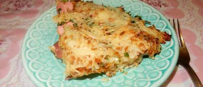 Пицца из картофельного пюре