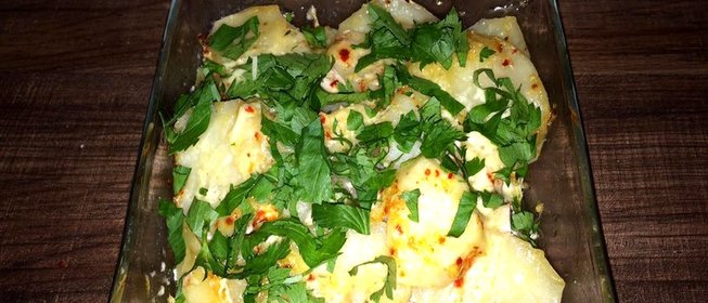 Картофельная запеканка с курицей