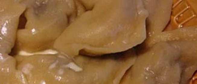 Вареники с грибами