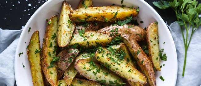 Печеный картофель с сыром