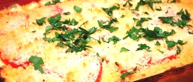 Запеканка из макарон с панчеттой