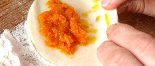 Казахские манты с тыквой