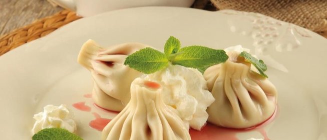 Хинкали с вишней