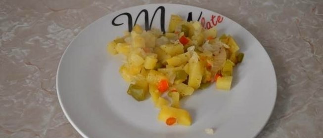 Картофель с овощами в рукаве