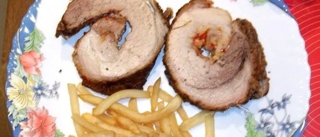 Малосольная копченая свинина