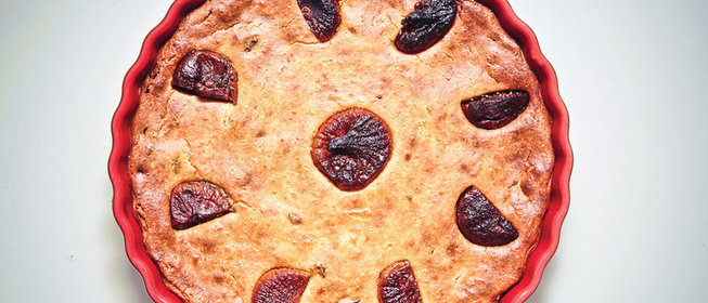 Творожная запеканка с инжиром