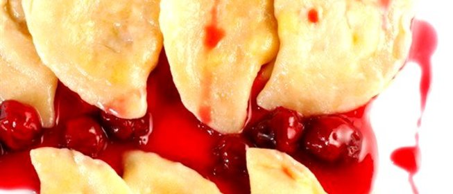 Вареники с вишней с тестом из гречневой муки