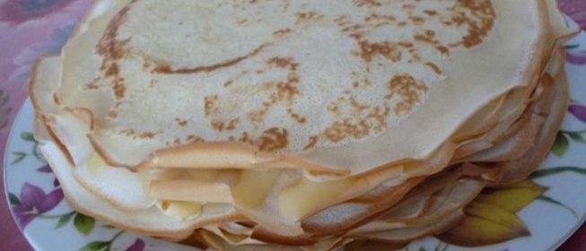 Блины сладкие на молоке