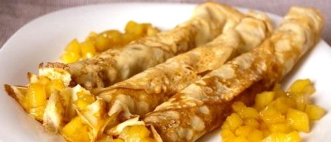 Французские крепы с яблочной начинкой
