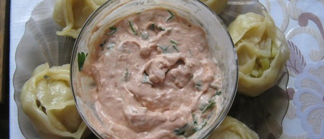 Манты с картошкой и салом