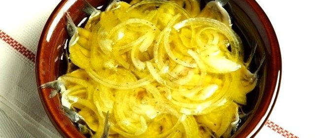 Закуска из анчоусов