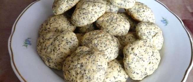 Постное печенье с маком