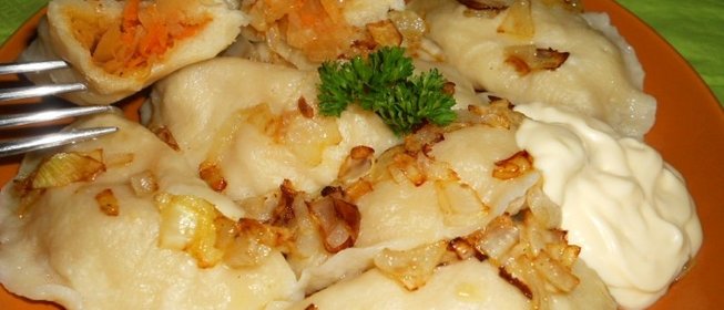 Вареники с капустой