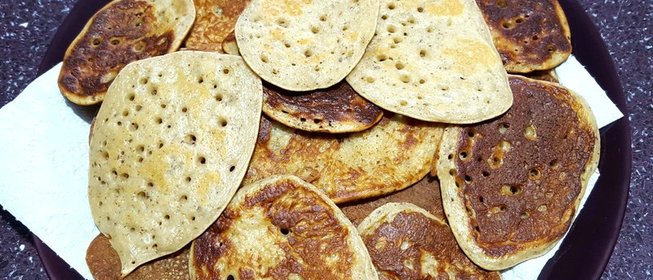 Оладьи отрубные со льном