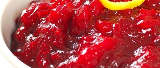 Клюквенный соус с грейпфрутом и мятой