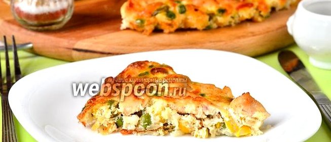 Запеканка с куриным филе и гавайской смесью