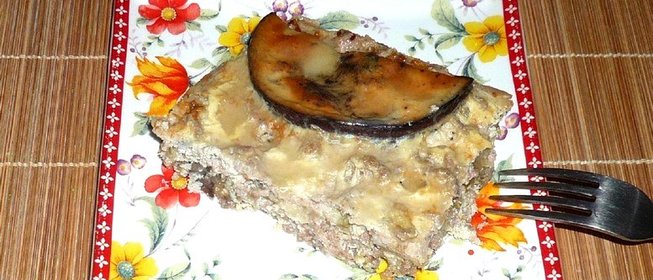 Запеканка из баклажанов и кабачков с фаршем