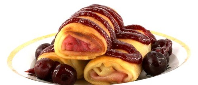 Блинчики с черешней