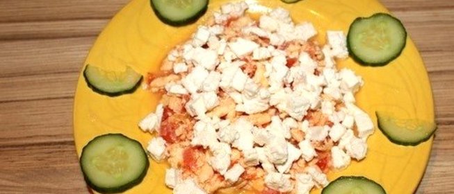 Омлет с брынзой