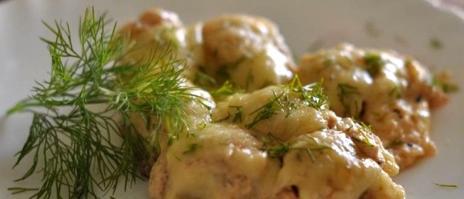 Пельмени в сметане