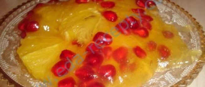 Апельсины с гранатом под густым соком