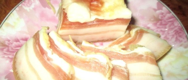 Домашнее сало с чесночком