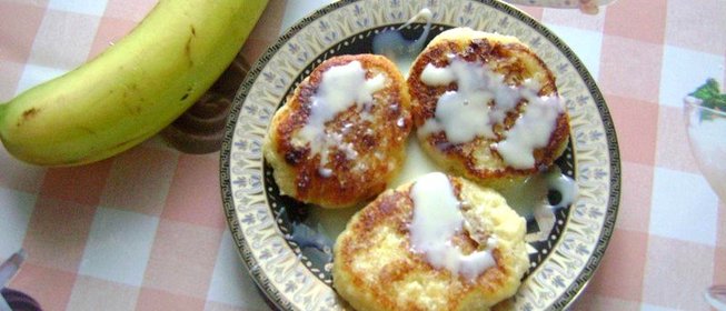 Сырники с бананами