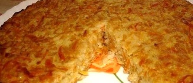 Капустная запеканка с рисом