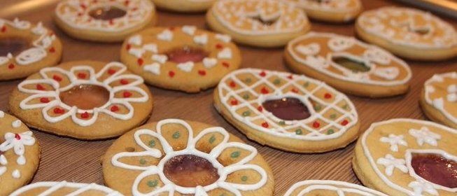 Новогоднее печенье на елку