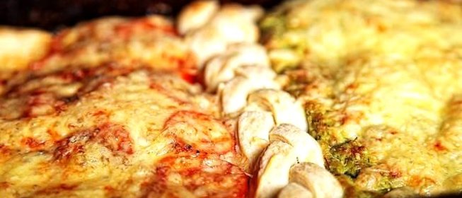 Пицца на слоеном тесте