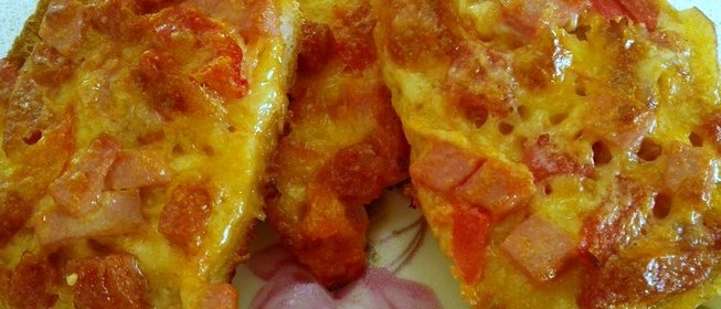 Мини пицца на хлебе