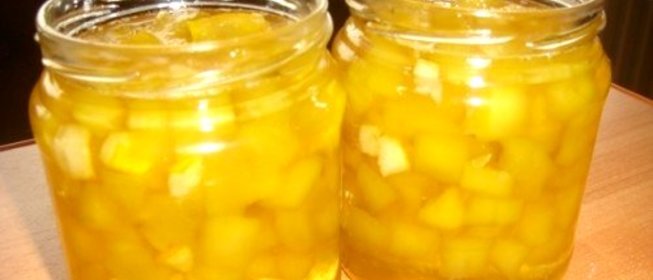 Варенье из кабачков дольками