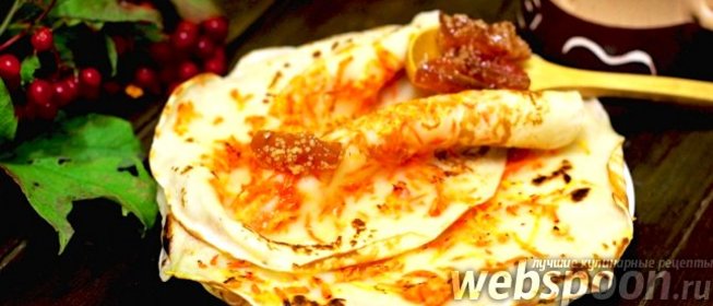 Блины с морковным припёком