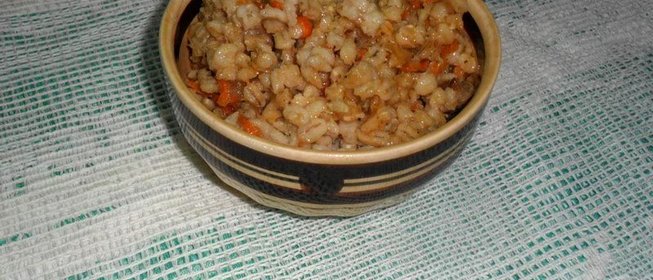 Щедрая кутья или перловка с мясом