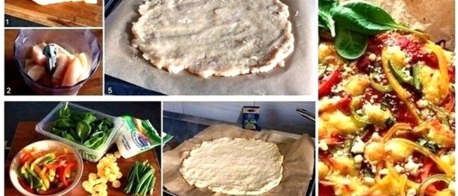 Куриное филе под овощами и сыром «Спортивная пицца»