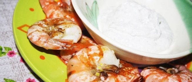 Королевские креветки-гриль