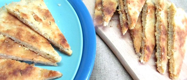 Сырные лепешки с укропом